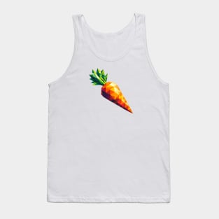 Abstract Geometric Carrot - Color Burst Design Tank Top